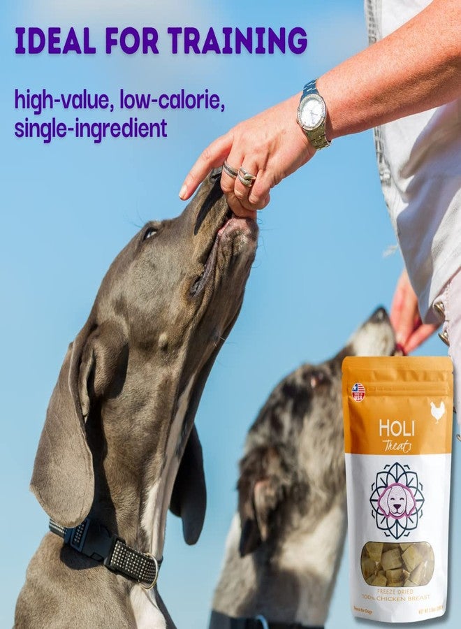 HOLI Freeze Dried Chicken Breast Dog Treats. Single Ingredient Freeze Dried Chicken Treats for Dogs. Healthy All Natural Dog Snack Made from 100% Breast Meat. High Value Training Treat. 7 oz - Image 4